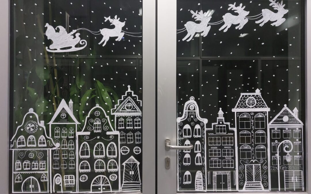 Božićno oslikavanje knjižnice